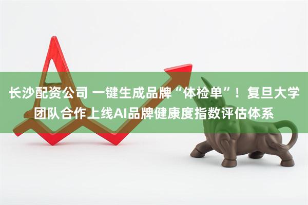 长沙配资公司 一键生成品牌“体检单”！复旦大学团队合作上线AI品牌健康度指数评估体系